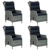 Maison Exclusive - Ensemble à manger de jardin 5 pcs Gris clair