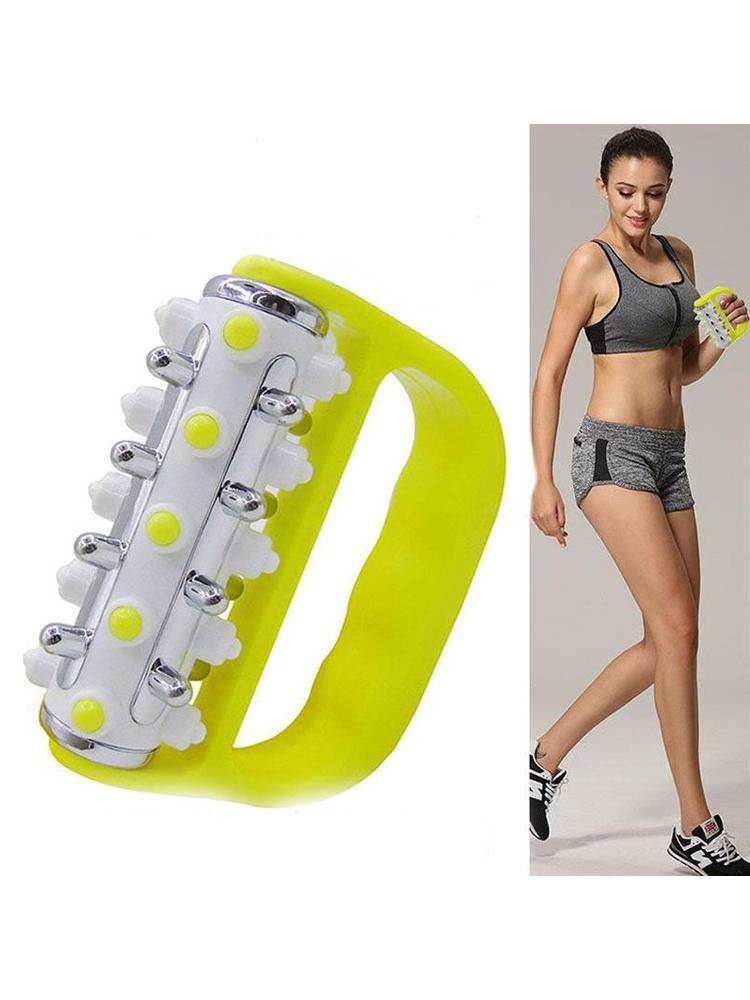 Massage Roller Portable Plastic Electroplating Roller Massager, Hand Held For Soothing Muscles, Leg And Back Massage Equipment