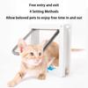 ABS Cat Door Dog Gate Hole Cat Litter Free Access Pets Doors Simple Transparent Durable Magnetic Closure Pet Accessories Product