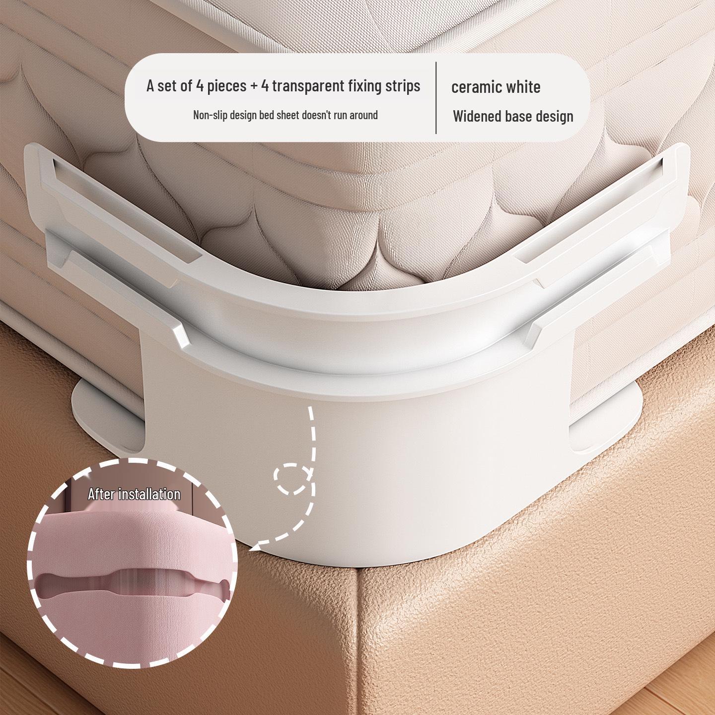

Fitted Sheet Anti-Slip Straps with Non-Shifting Clips and Four-Corner Buckles 15*10 (Set of 4)