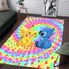 Tappeto Colorato e Carino con Motivo Stiddy - Antiscivolo per Cucina, Tappeto da Esterno, Decorazione per la Casa e la Camera da Letto, Regalo di Compleanno