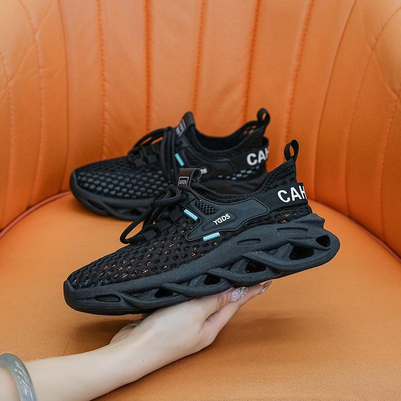 

Fashion Trendy and Minimalist Sports Shoes 2024 New Breathable Mesh with Increased Anti Slip and Versatile Casual Vulcanized Shoes 35 чёрный