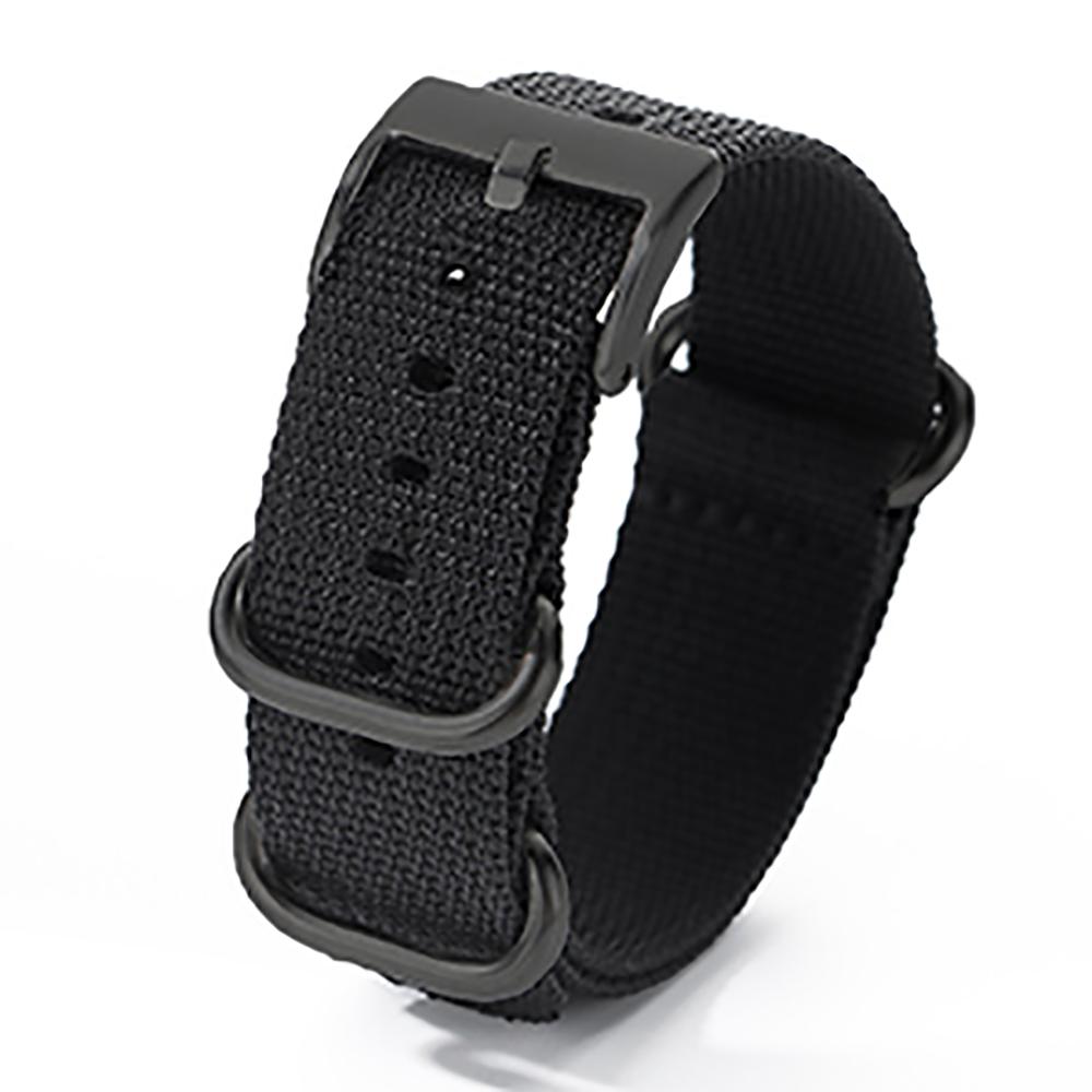 Fashion Ribbed Nylon Watchband Replacement Bracelet Men Women Nylon Watch Band With Silver Pin Buckle 20mm 22mm Universal Strap
