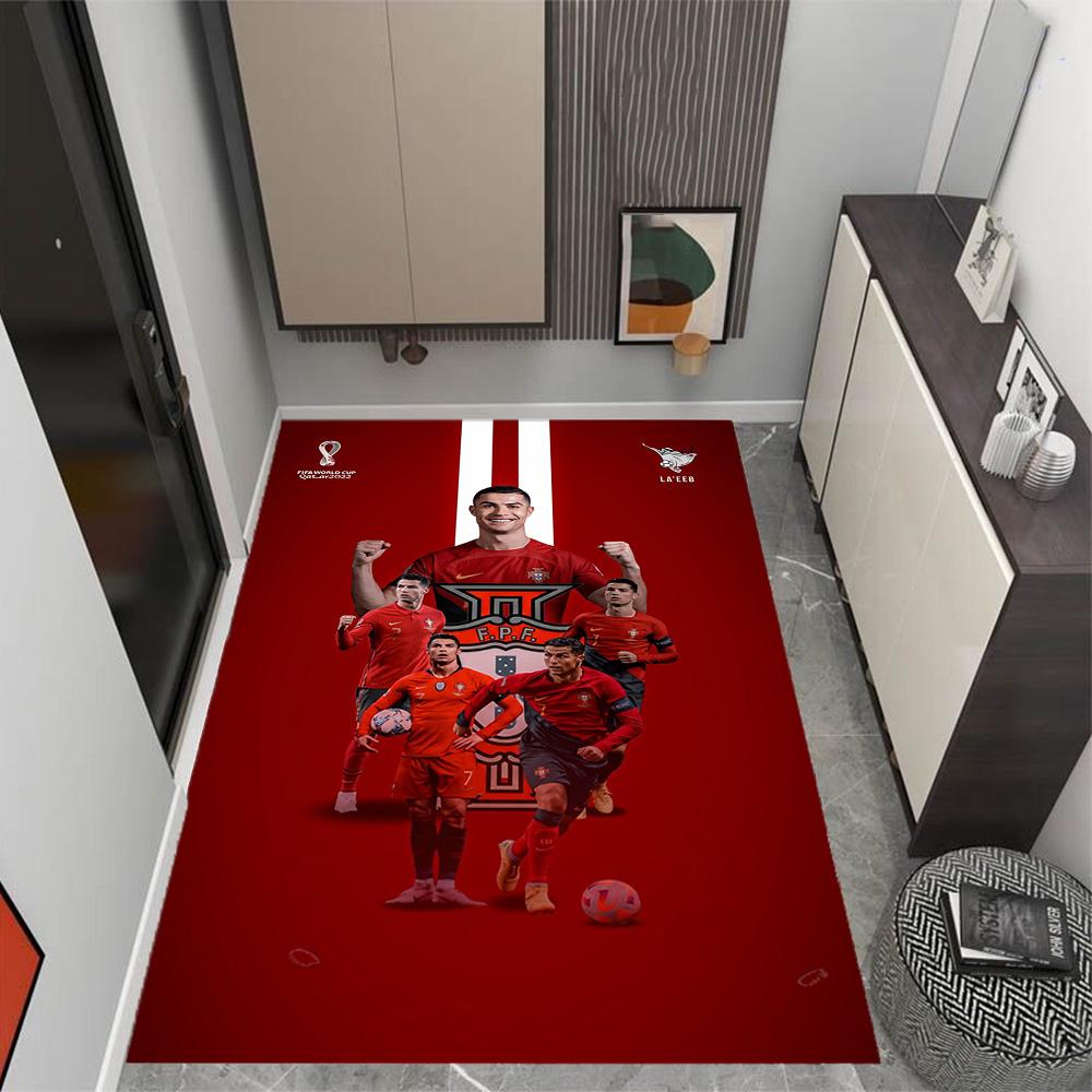 Football Player Action Area Rug Perfect for Decorate room Dining Room Balcony Bedrooms Antislip Carpet Office home decor Best for Christmas