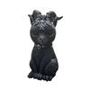 Halloween Magic Cat Resin Figurine Horned Cat Statue Desktop Decor Gift