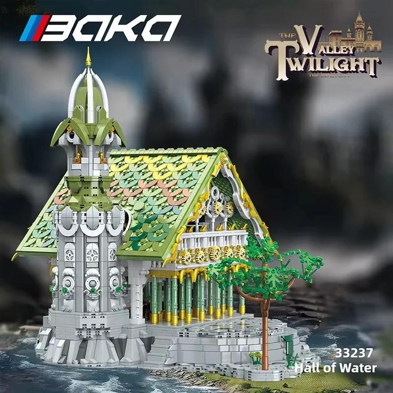 European Elf City Building Blocks Set Nine-in-one Giant Palace Models Bricks Desktop Decoration Diy Toys For Kids Holiday Gifts