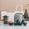 Yuanshan suet jade porcelain travel tea set outdoor set high-end celebration commemorative business souvenir gift box gift bag