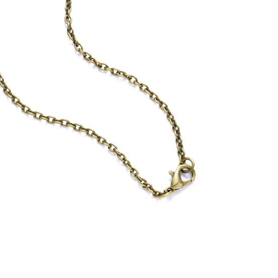 Yousheng Pendant Necklace Personality Double Sides Glow in The Dark Vintage Colorful Galaxy Glass Ball Necklace Jewelry Accessory