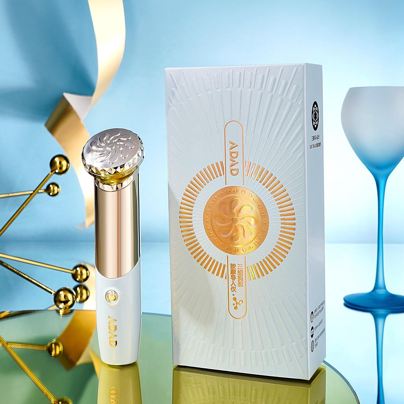 

Трехмерный лифтинг-массажер способствует впитыванию средств по уходу за кожей. Высокочастотные звуковые волны. Микровибрация. Бьюти-массажер.