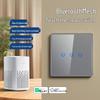 Smart Touch Control Gray Glass Switch - Mijia APP Compatible with Voice and One-Key Remote Control