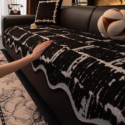 Special-Shaped Plush Sofa Cushion Autumn And Winter  New Non-Slip Seat Cushion Four-Season Universal Cover Straight Row Sofa Cover