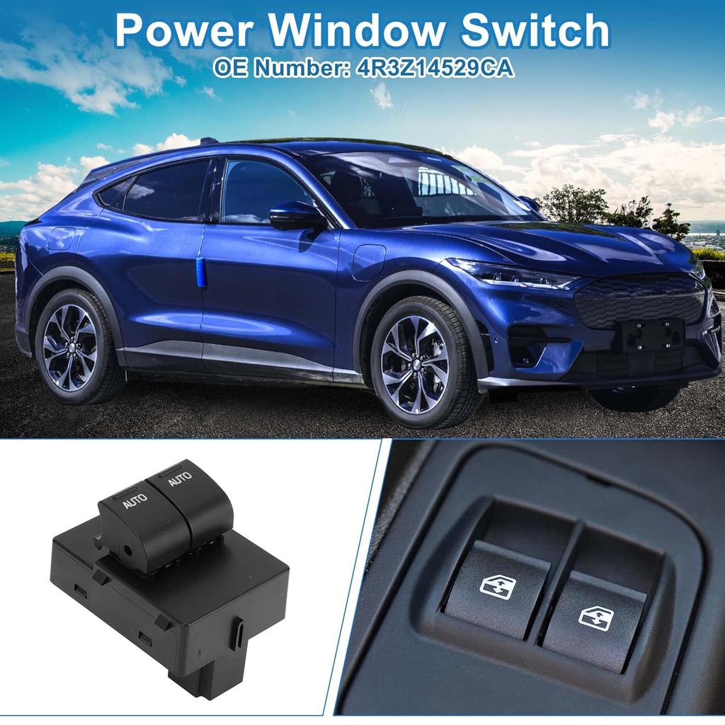 Power Window Switch No.4R3Z14529CA Window Control Switch for Ford for Mustang 2005-2009 Black