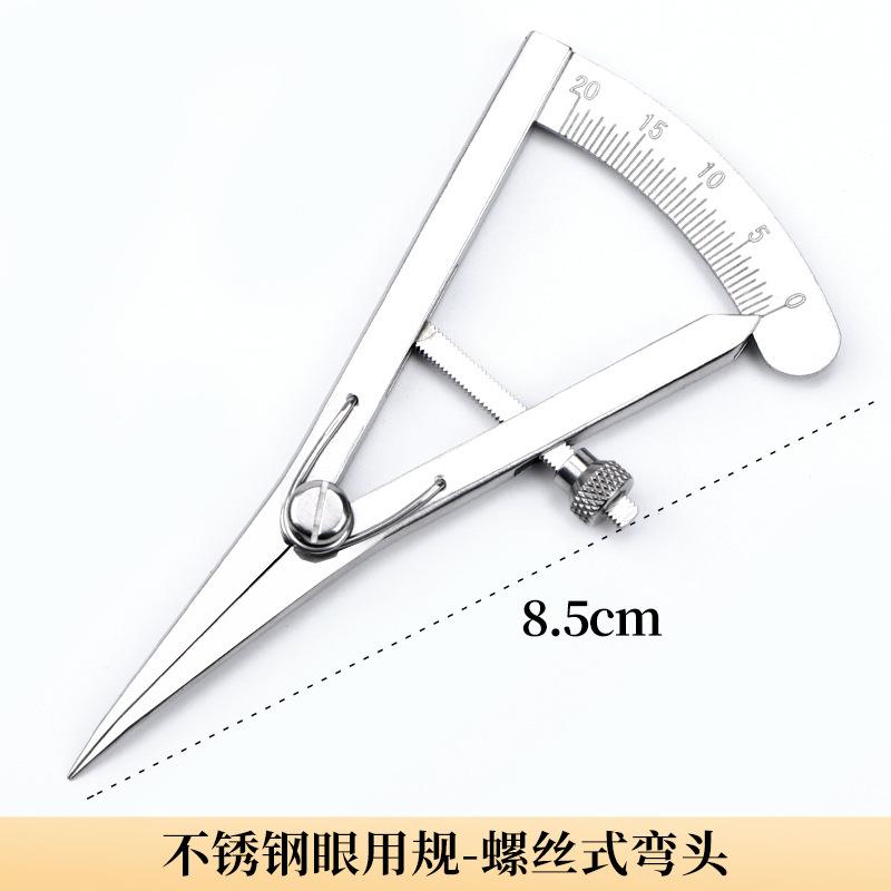 Eyelid Measurement Ruler Stainless Steel Eye Gauge Accurate Double Eyelid Surgery Measurements Portable Eye Tool for Home Travel