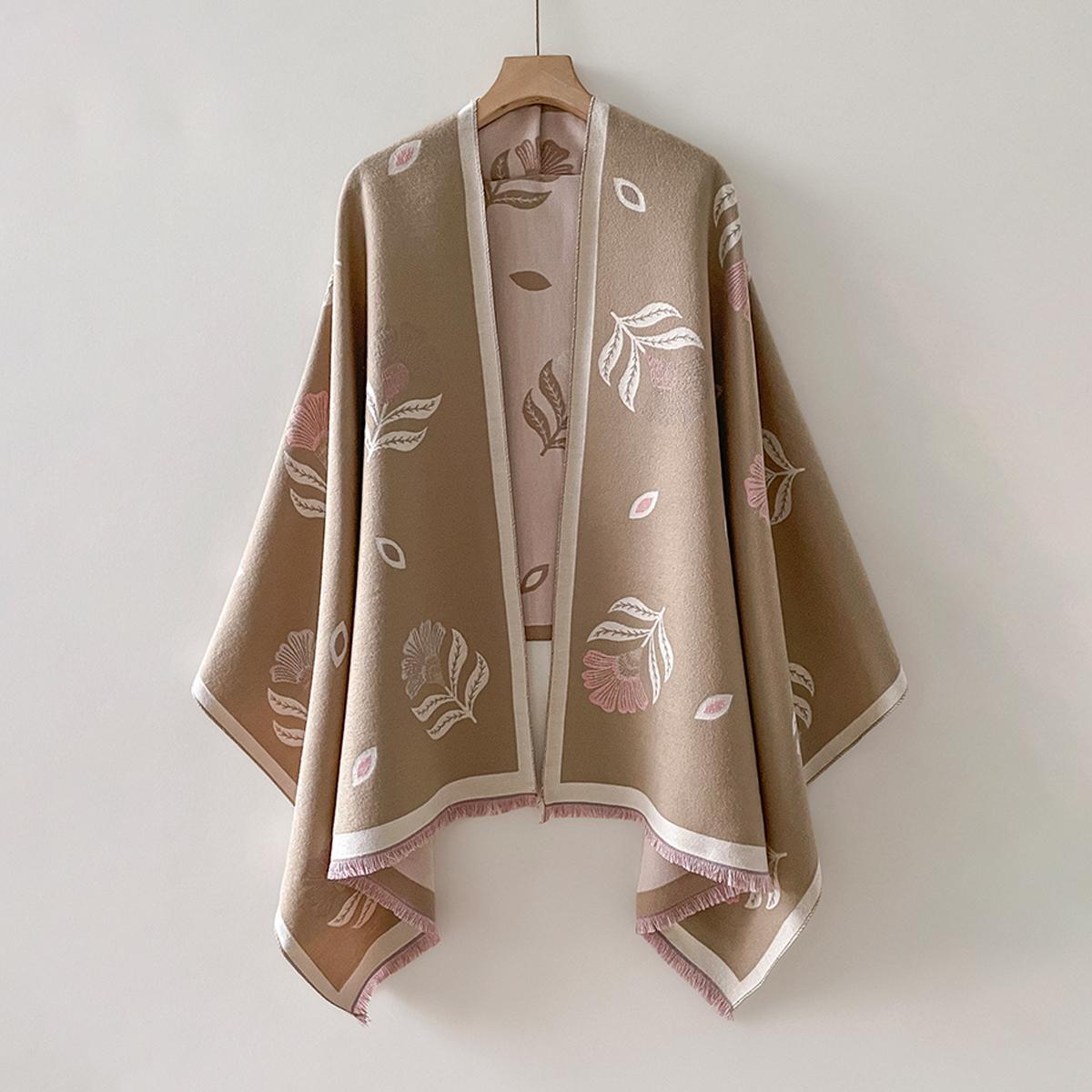 

Winter Warm Cashmere Feather Scarf For Women Luxury Jacquard Pashmina Shawl Wrap Neckerchief Female Design Echarpe Bufanda