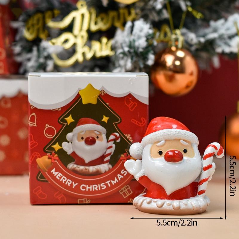 Micro Landscape Christmas Desktop Ornaments New Year Navidad Gifts Room Car Decoration Christmas Party Festival Supplies