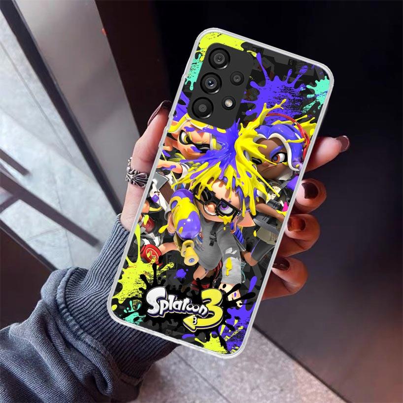 Spiel S-Splatoons Handyhülle Für Samsung Galaxy A12 A52S A42 A32 A22 A51 A50 Note 20 Ultra 10 S10 Plus A71 A70 A31 A30 A10S Galax