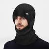 Winter Thick Wool Scarf Two-Piece Set Cold-Proof Warm Velvet Knitted Hat