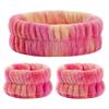 Women Girls Wash Face Spa Makeup Headbands Soft Coral Fleece Absorbent Headband Waterproof Wrist Band Elastic Hair Bands
