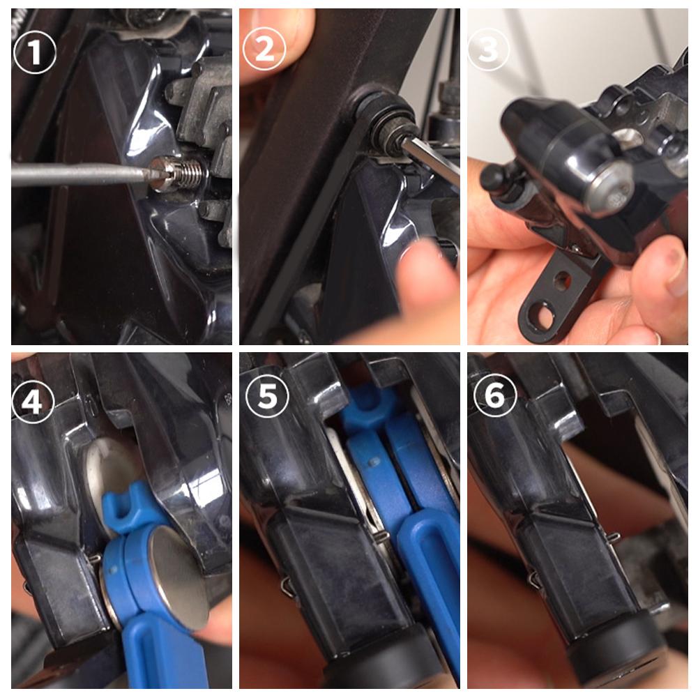 Bike Hydraulic Disc Brake Piston Press Tool Plastic Bike Hydraulic Disc Caliper Piston Insert Tool for Brake Caliper Adjustment