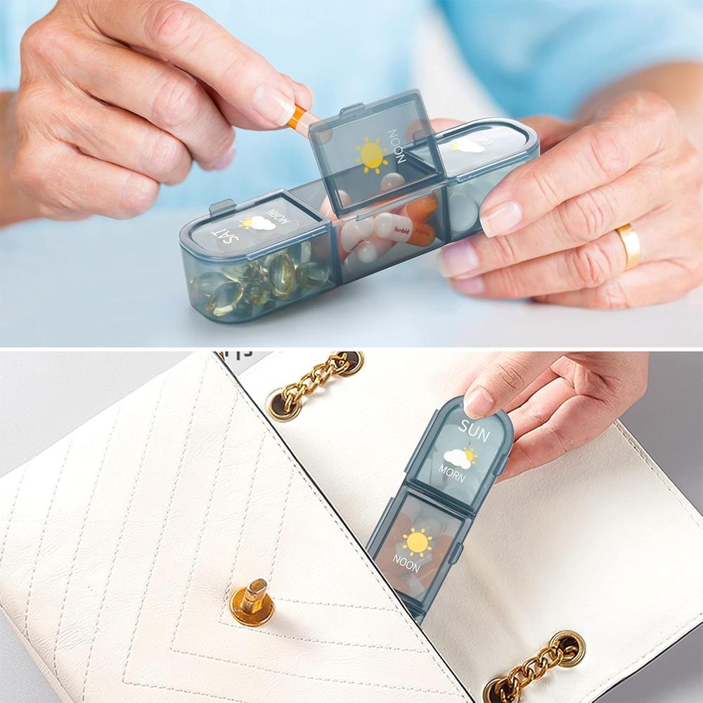 1pcs  Pill Box Large Capacity Pill Box Pill Medicine Storage Pill Box Weekly Vitamin Organizer Pastillero Moisture Resistant