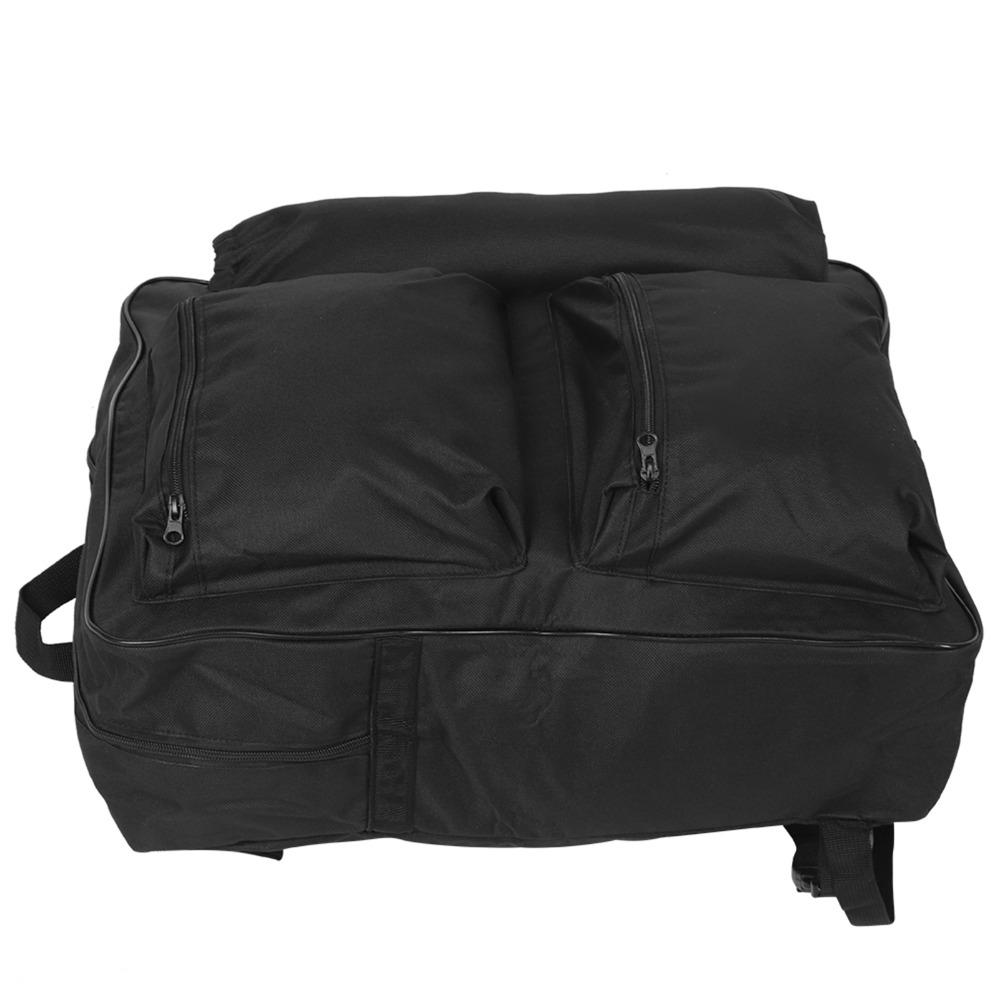Large Capacity Wheelchair Storage Bag Black Color Waterproof Hanging Bag  For Wheelchair Users