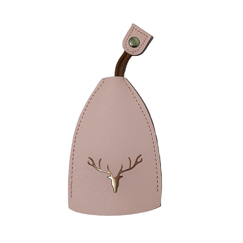 

Модный креативный выдвижной чехол для ключей, персонализированный женский автомобильный брелок, портативное хранилище для ключей, сумка для защиты от царапин розовый