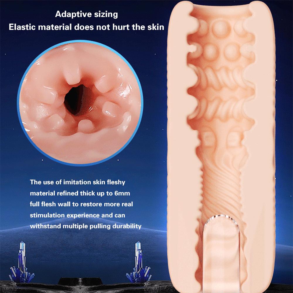 Male Masturbator Cup Portable TPE Adult Sex Toys for Men Portable Penis Trainer Soft Vagina Anal Masturbator Sex Products Toys