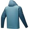Anta Running Series Logo Woven Hooded Zip-Up Long Sleeve Jacket Men jackets Silk-Blue-Green 952445601-1