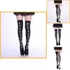 Hengzhou Halloween Skeleton Ghost Thigh-high Stockings Ultra-thin Breathable Sweat-absorbent