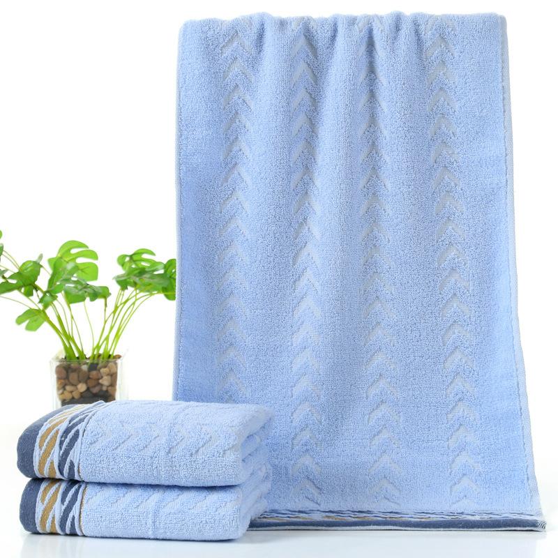 

1 шт. хлопковое полотенце супер впитывающее и утолщенное аксессуары для ванной комнаты тренажерный зал спорт сауна пляж отель дом с путешествия 35x75cm светло-синий