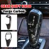 Car Real Carbon Fiber Texture Gear Shift Panel Frame Gear Knob Cover Head Trim For BMW F30 F10 F15 F07 F20 F21 F34 F35 3GT 5GT
