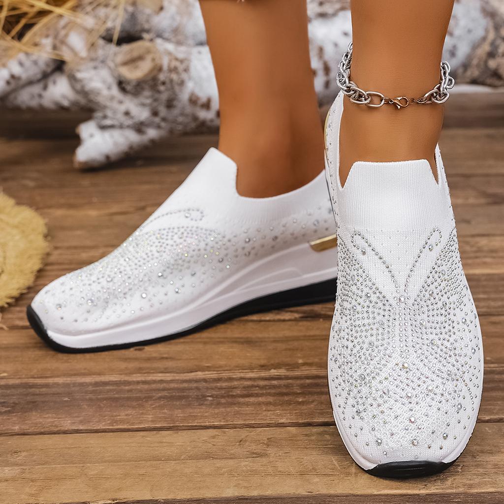 Fashion Women Sneakers 2025 New Platform Wedge Slip on Sneakers Comfortable Plus Size Shoes Women Spring Autumn Fashion Flat Shoes Women