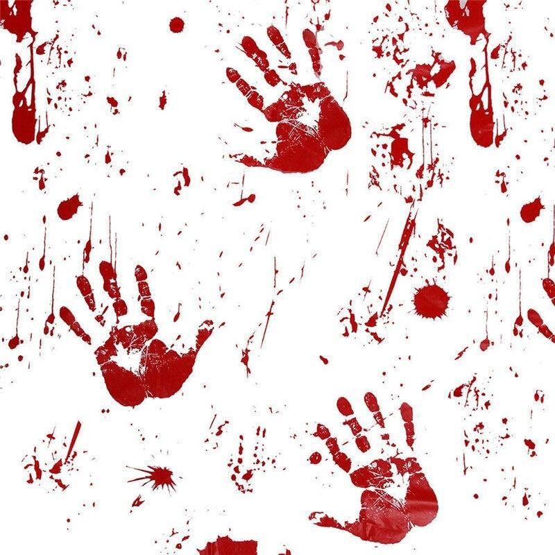 New Blood Tablecloth Halloween Decoration Horror Blood Handprint Tablecloth Halloween Party Decoration