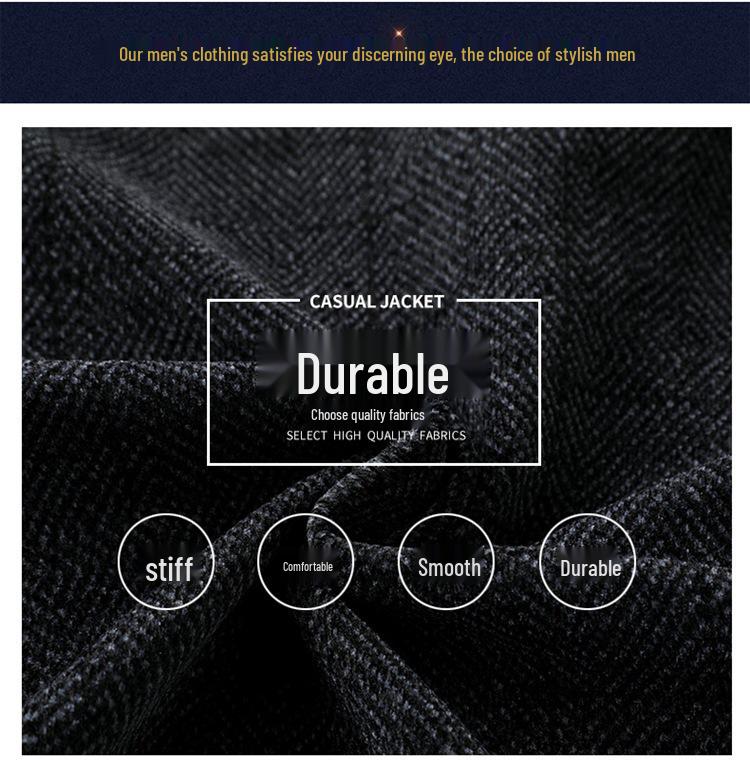 Dad’s Chenille Cotton Jacket - Middle-aged Men's Winter Coat with Velvet Lining