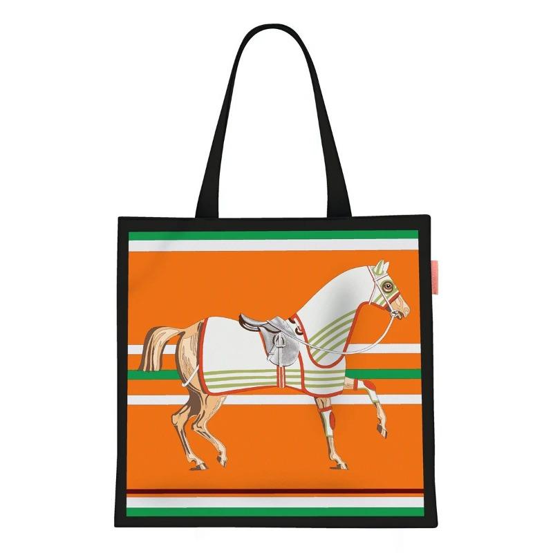 Printed Canvas Bag Women's Hand Bag Large Capacity Student Tutoring Shoulder Bag