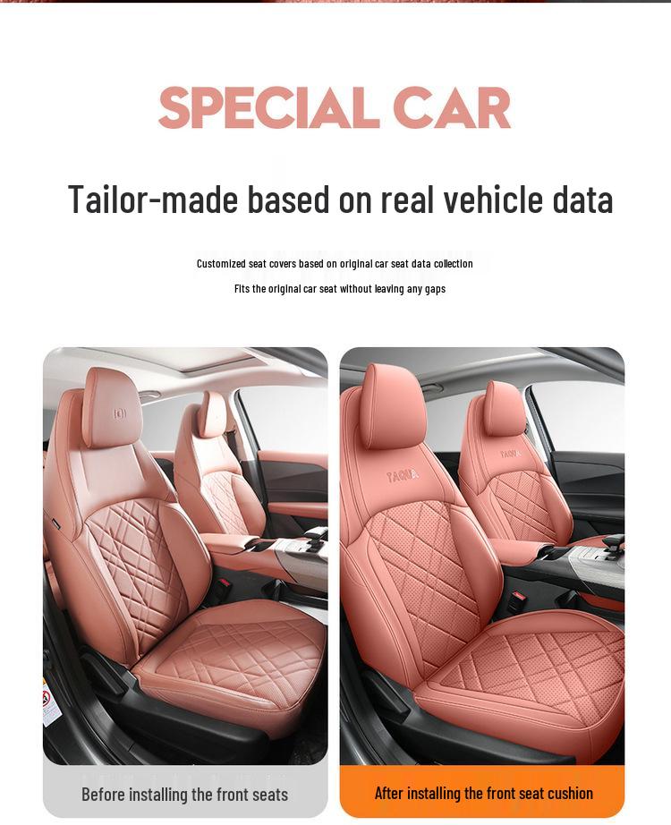 Qiyuan A05 Five-Seat Full Leather Car Seat Cushion - Universal, All-Season Model