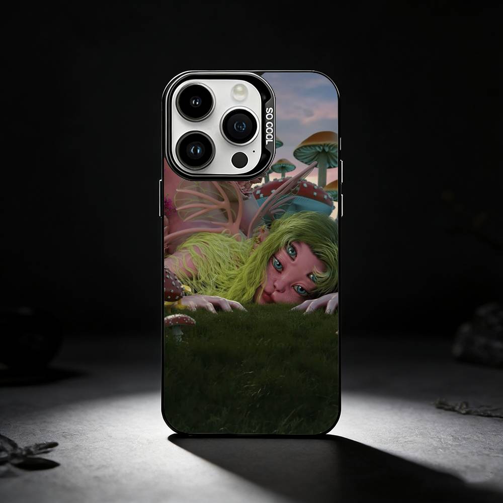 M-Melanie Martinez Portals Phone Case For iPhone 17,16,15,14,13,12,11 Plus,Pro Max,XS,Colored silver phone case