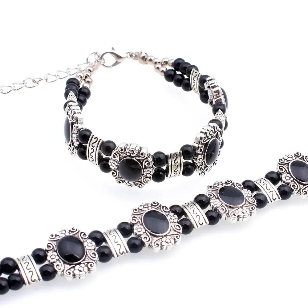 Natural Garnet Woven Ball Bracelet Hollow Garnet Small Fish Bracelet Single Loop Fashion Women's Bracelet