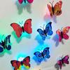 3D LED Butterfly Decoration Night Light Sticker Single and Double Wall Light for Garden Backyard Lawn Party Festive Party