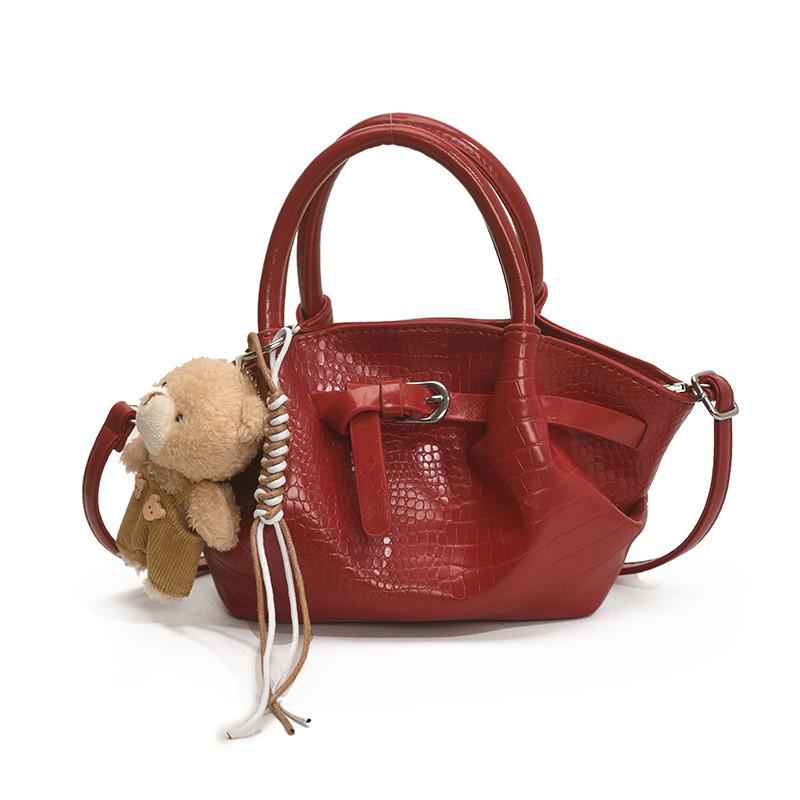 IELGY Ladies Messenger Bag Fashion Crocodile Pattern Portable No Pendant