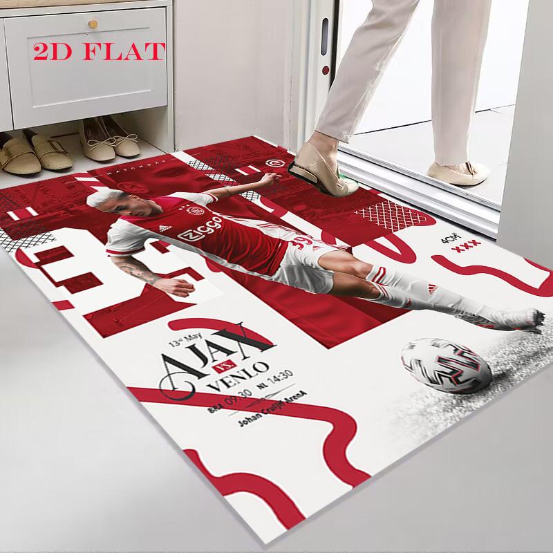 AFC Ajax logo Koberec pro obývací pokoj, ložnici, domácí dekoraci pohovky, protiskluzová podložka na hraní pro děti