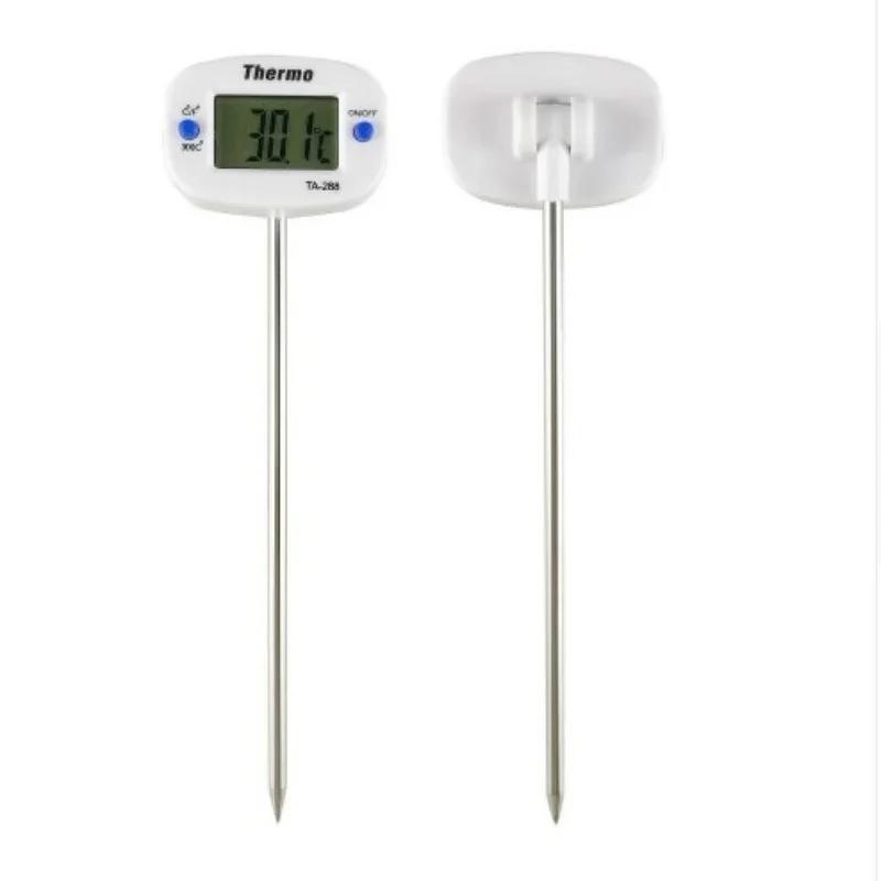 Portable Home Kitchen Electronic Thermometer Stainless Steel Insert Food Liquid Water Oil Food Thermometer Kitchen Tool