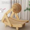 Vertical Cat Scratcher With Sisal Ball Cat Bed Sisal Durable Pet Lounge Chair Wear Resistant No Crumbs For Indoor Cats Kittens Pet Grinding Claw