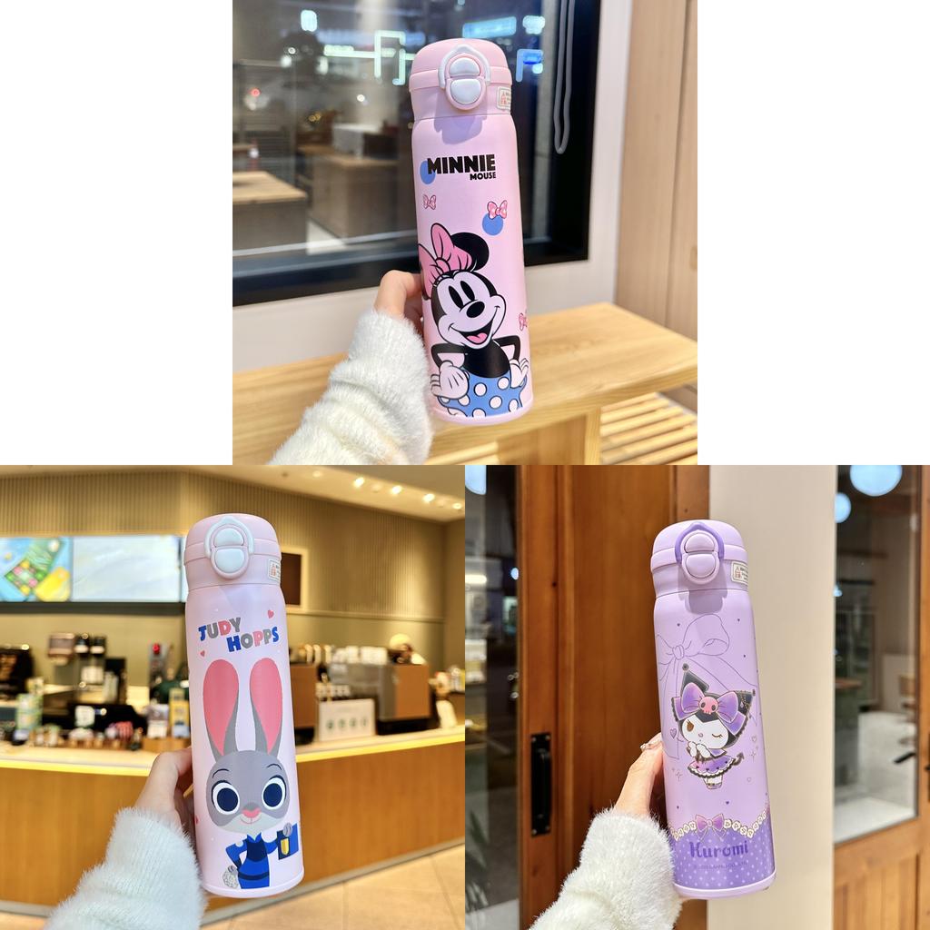 Spider Man Childrens Insulated Water Bottle With Stainless Steel Double Wall And Straw For Kids Travel