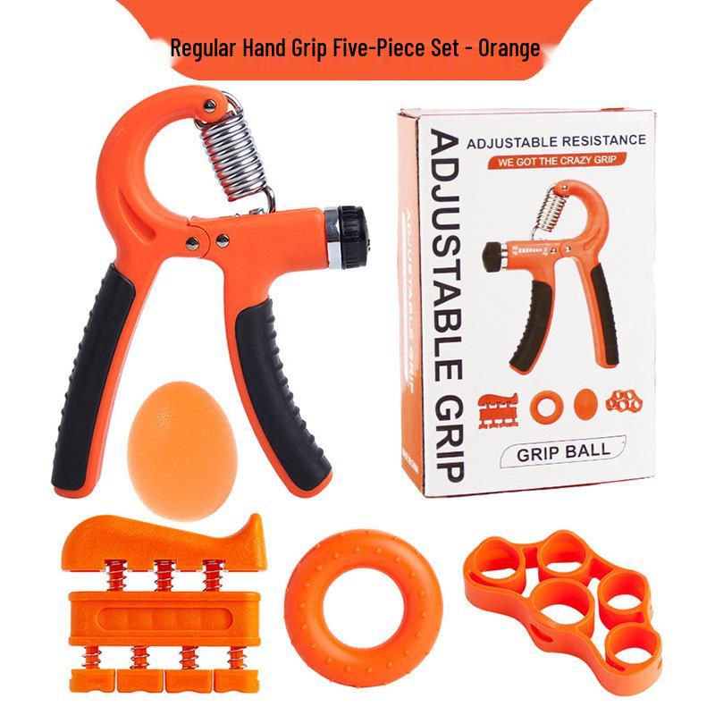 Portable Hand Grip & Finger Strengthening Set - 5-Piece for Arm, Wrist, and Flexibility Training