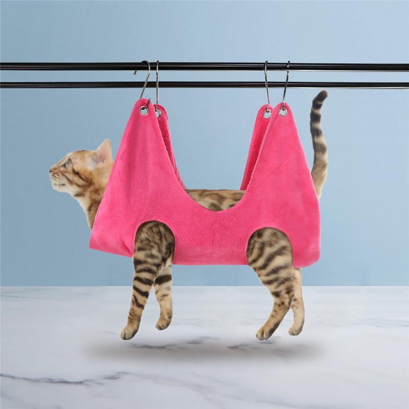 

Cat Beauty Hammock - Suitable for Small and Medium-sized Pet Safety Hammocks Beauty Care Support Sling S ярко-розовый
