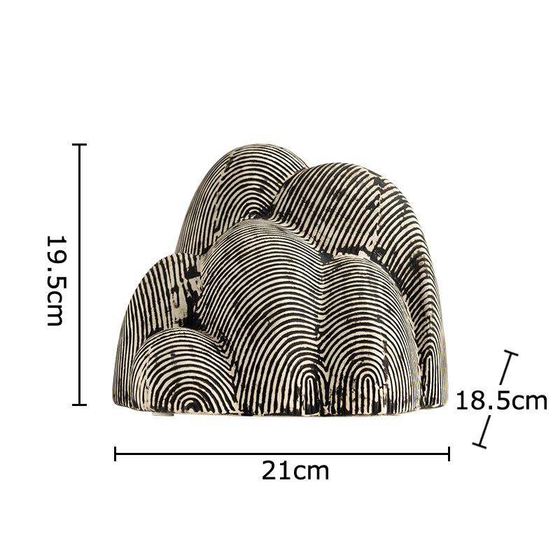 

Creative Ceramic Rockery Landscape Crafts Ornaments Desk Decoration Abstract Artwork Rockery Sculpture Room Aesthetic Decor сірий