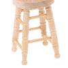 1/12 Dollhouse Miniature Wooden Stool Simulation Chair Furniture Toy Decoration