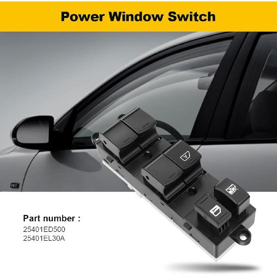 Driver Side Power Master Window Switch Compatible with for Nissan Versa 2007-2010