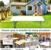 1pc Washable Rectangular Tablecloth for Outdoor Parties and Camping- Foldable, Elastic and Fitted - 4ft/6ft Size Fabric for Home